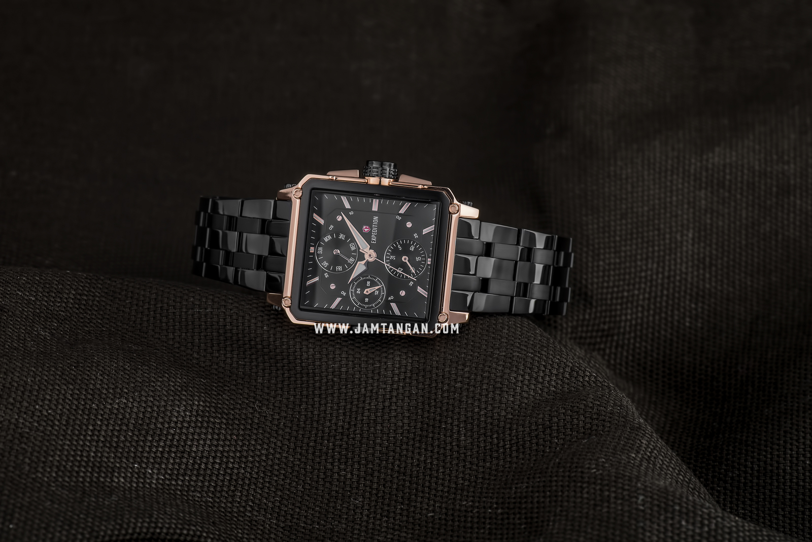 Expedition E 6618 BF BBRBA Ladies Black Dial Black Stainless Steel Machtwatch